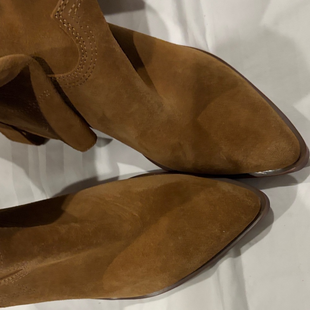 Nine West Brown Suede Western Knee Boots - Picture 5 of 5